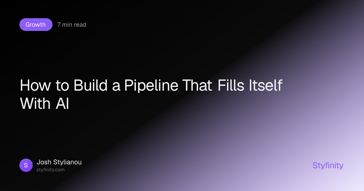 How to Build a Pipeline That Fills Itself With AI