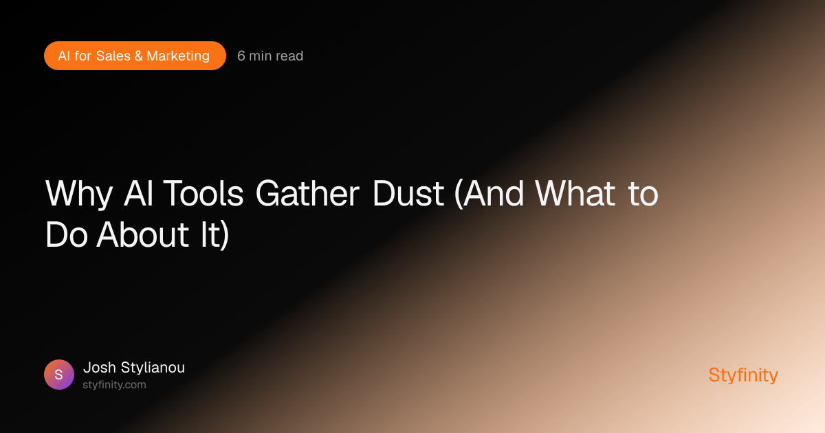 Why AI Tools Gather Dust (And What to Do About It)